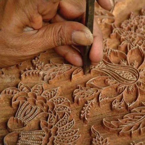 Woodblock Carving for a Block Print